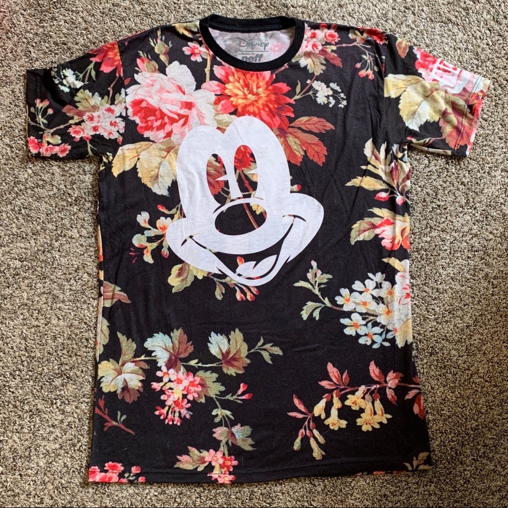 Neff x Disney Mickey floral tshirt